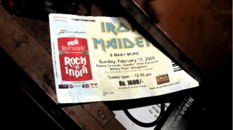 iron-maiden-india concert 2009 pass